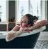 Relaxdays Badregal 3 Ablagen, Holz, hellbraun, 35x81x35cm