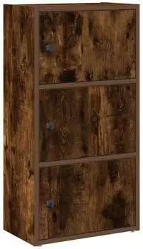 vidaXL Bücherregal Räuchereiche 40x24x77cm Holzwerkstoff (860368)