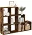 vidaXL Raumteiler-Bücherregal 3 Stufen Räuchereiche 137,5x29x103,5cm (857980)