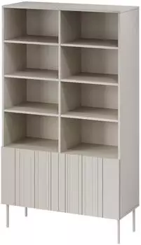 Mirjan24 Isla 100 2D Standregal mit zwei Drehtüren, beige (Isla 100 2D)