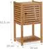 Relaxdays Aldo Badregal Bambus, 3 Ebenen, 35x62,5x29cm