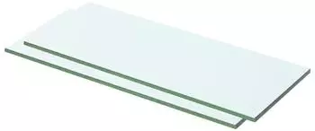vidaXL Regalb&ouml;den 2 Stk. Glas transparent 50x15cm (3051558)