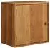 ebuy24 Townsville Wandregal mit Tür, Eiche massiv, 30x30x18cm