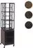 MCW Bücherregal MCW-P13 drehbar, Metall Industrial, 162x40x42cm, dunkelbraun (100590)