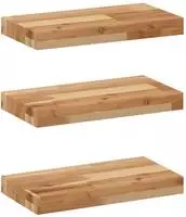 vidaXL Schweberegale 3 Stk. 40x20x4 cm Massivholz Akazie &Ouml;lbehandelt