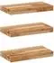 vidaXL Schweberegale 3er-Set 40x20x4cm Akazien-Massivholz ölbehandelt (3279577)