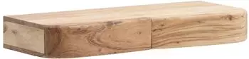 Wohnling Wandregal Akazie Massivholz mit Schubladen, 60cm (WL7.386)