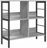 vidaXL B&uuml;cherregal 4 Ebenen 82 x 32 x 79 cm Holzwerkstoff