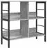 vidaXL Bücherregal Sonoma grau 82x32x79cm Holzwerkstoff (883997)