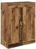 vidaXL Wandschrank 2-türig, Holzwerkstoff, Altholz-Optik, 69,5x34x90cm (835013)
