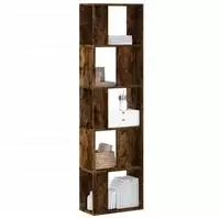 vidaXL B&uuml;cherregal 5 B&ouml;den R&auml;uchereiche 45x23,5x162,5 cm Holzwerkstoff