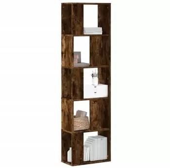 vidaXL B&uuml;cherregal 5 B&ouml;den R&auml;uchereiche 45x23,5x162,5cm Holzwerkstoff (852784)
