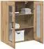 vidaXL Wandschrank mit Glastüren Artisan-Eiche 69,5x34x90cm (862169)