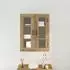 vidaXL Wandschrank mit Glastüren Artisan-Eiche 69,5x34x90cm (862169)