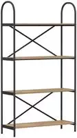 vidaXL B&uuml;cherregal 4 Ebenen 80 x 30 x 146 cm Holzwerkstoff