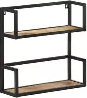 Wandregal 60x20x60 Cm Raues Mangoholz Vidaxl
