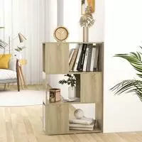 vidaXL B&uuml;cherregal Raumteiler Sonoma-Eiche 60x24x94 cm Holzwerkstoff
