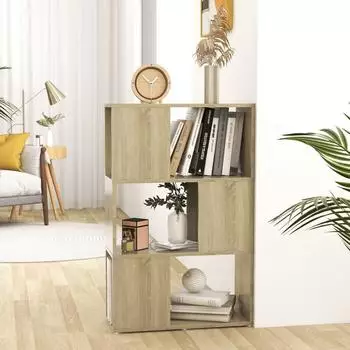 vidaXL B&uuml;cherregal Raumteiler Sonoma-Eiche 60x24x94cm (809074)
