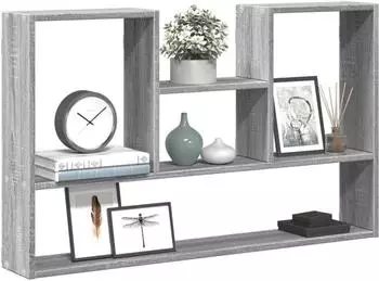 vidaXL Wandregal Holzwerkstoff grau Sonoma 99x15x60cm (853241)