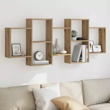 vidaXL Wandregal Artisan-Eiche 159x18x65cm Holzwerkstoff (853217)