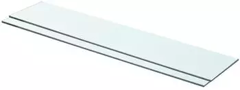 vidaXL Regalböden 2 Stk. Glas transparent 70x15cm (3051568)