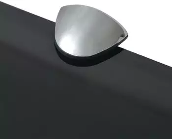 vidaXL Schweberegal Glas 90x10cm 8mm schwarz (243768)