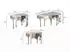 Wohnling Design Drops Wandregal 3er-Set Aluminium silber (WL7.534)