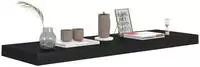 vidaXL Schweberegal Schwarz 80x23,5x3,8 cm MDF
