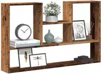 vidaXL Wandregal Altholz-Optik 99x15x60 cm Holzwerkstoff