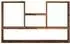 vidaXL Wandregal Altholz-Optik 99x15x60cm Holzwerkstoff (853243)