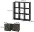 VICCO Nove Würfelregal Raumteiler schwarz, 104x108cm (37944)
