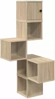 vidaXL Wand-Eckregal Sonoma-Eiche 48x48x120cm Holzwerkstoff (8012230)