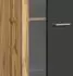 ebuy24 Jam Wohnwand grau, Eiche Dekor 310x159x35cm (61-X8BN1W04)