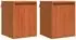 vidaXL Wandschrank 2 Stk., Kiefernholz massiv, wachsbraun, 30x30x40cm (869868)
