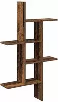 vidaXL Wandregal Altholz 61 x 15 x 102 cm Holzwerkstoff