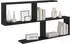 vidaXL Wandregal schwarze Eiche 100x12x50,5cm Holzwerkstoff (8012269)