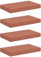 vidaXL Wandregal 4 stk. Rot 40 x 23,5 x 3,8 cm Holzwerkstoff