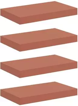 vidaXL Wandregal 4-tlg., rot, 40x23,5x4cm, Holzwerkstoff (42019922)
