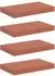 vidaXL Wandregal 4-tlg., rot, 40x23,5x4cm, Holzwerkstoff (42019922)