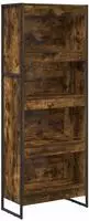 vidaXL B&uuml;cherregal 60 x 30 x 155 cm Holzwerkstoff Raucharbe