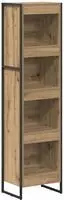 vidaXL B&uuml;cherregal 40 x 30 x 155 cm Holzwerkstoff Kunsthandwerk Eiche