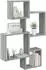 vidaXL Wandwürfelregal Sonoma grau 64x13,5x91,5cm
