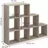 VICCO Treppenregal Raumteiler 9 Fächer, Sonoma, 142,4x107,8cm (36784)