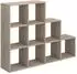 VICCO Treppenregal Raumteiler 9 Fächer, Sonoma, 142,4x107,8cm (36784)