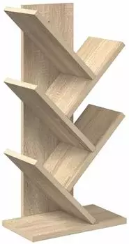 vidaXL B&uuml;cherregal Baumform 4-st&ouml;ckig 30x18x60cm Holzwerkstoff (8012366)