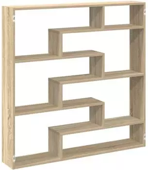 vidaXL W&uuml;rfelregal Wandmontage 7 F&auml;cher Sonoma-Eiche (860024)
