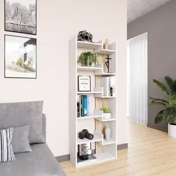 VICCO Fico B&uuml;cherregal Raumteiler 6 Etagen, Sonoma, 61x160,2cm (36781)
