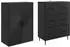 vidaXL Schranksystem 2-tlg. schwarz, Holzwerkstoff, 66x34,5x90cm (3416638)