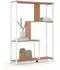 hjh Living Kalag Eco Standregal/Raumteiler, weiß/eiche (800408)
