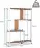 hjh Living Kalag Eco Standregal/Raumteiler, weiß/eiche (800408)